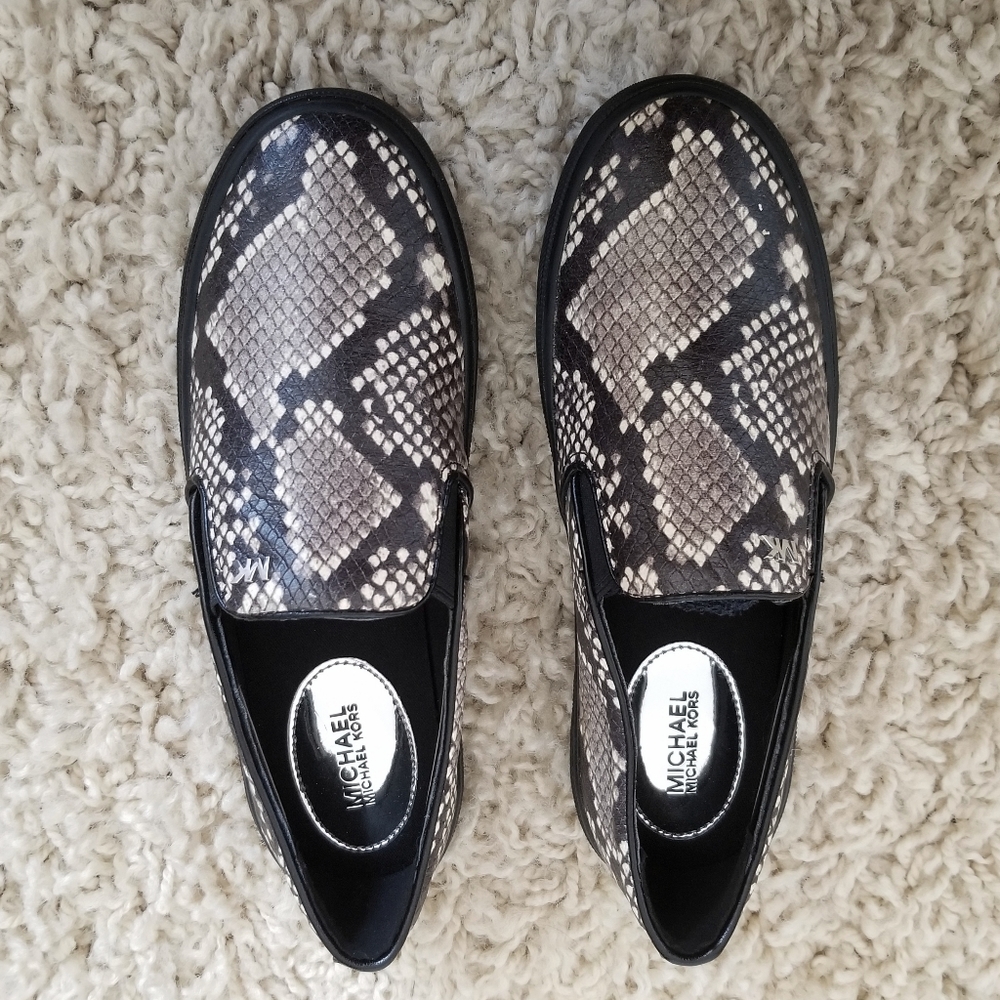 MICHAEL KORS SNAKESKIN SLIP ON
